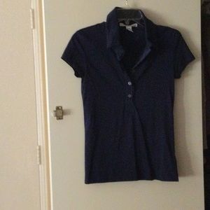 Kenneth Cole collar shirt. Soft and comfy in size xs/p. Dark blue